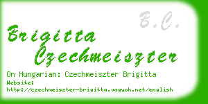 brigitta czechmeiszter business card